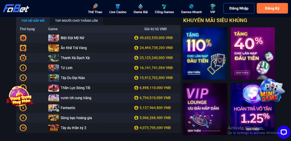 Giao diện ứng dụng di động Bet Master trên smartphone